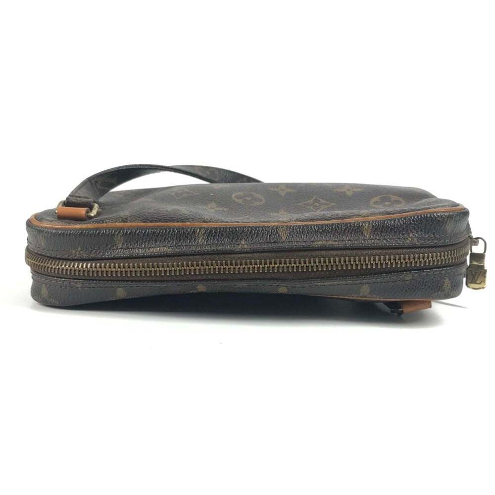 LOUIS VUITTON Authentic Brown Monogram Canvas Pochette Shoulder Bag - Picture 6 of 15
